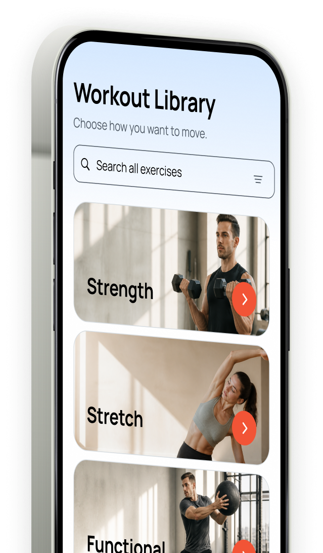 Moveloop workout library screen